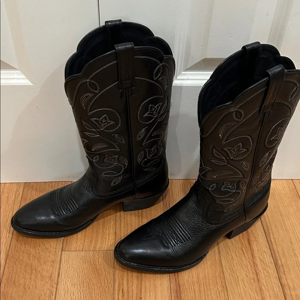 Ariat women’s cowboy boots Black Leather Boots - Picture 2 of 6
